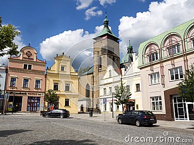 Square from the second half of the sixteenth century, HavlÃ­ÄkÅ¯v Editorial Stock Photo